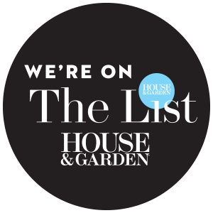 We're on The List House and Garden Logo
